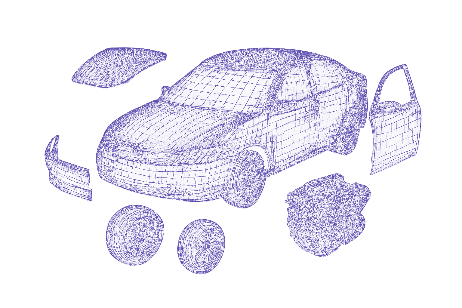 خط تولید مدرن خودروسازی مجهز به ربات‌های پیشرفته